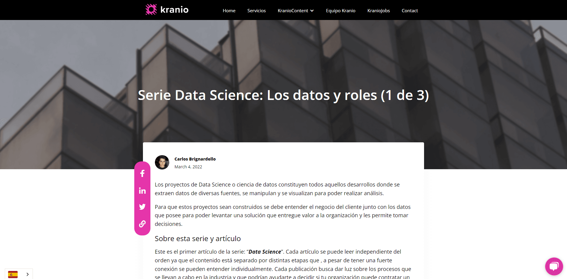 Serie Data Science